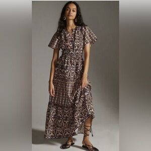 Anthropologie Maeve Somerset Dress in Cotton unlined NWT